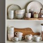 Mug floral gres Bloomingville Cecile set de 3