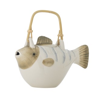 Theiere poisson gres infuseur Bloomingville Wrenna