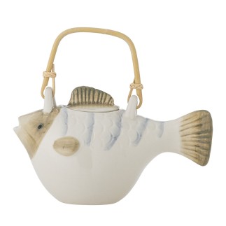 Theiere poisson gres infuseur Bloomingville Wrenna