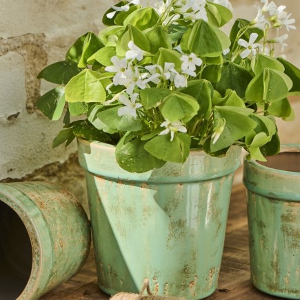 cache pot ceramique vieillie vert ib laursen