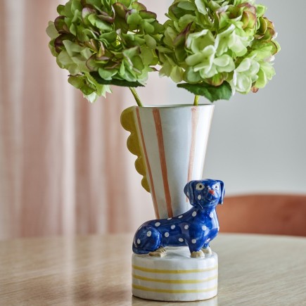 Vase ceramique petit chien Bloomingville Dachsy