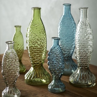 vase verre poisson bleu madam stoltz