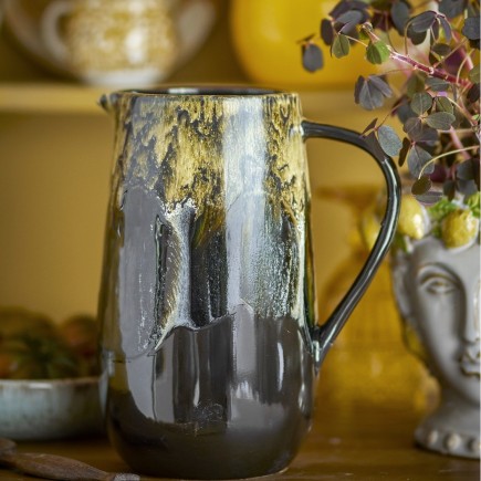 Vase gres rustique artisanal Bloomingville Wyatt