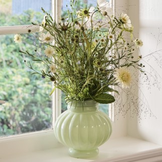vase verre rond vert clair ib laursen