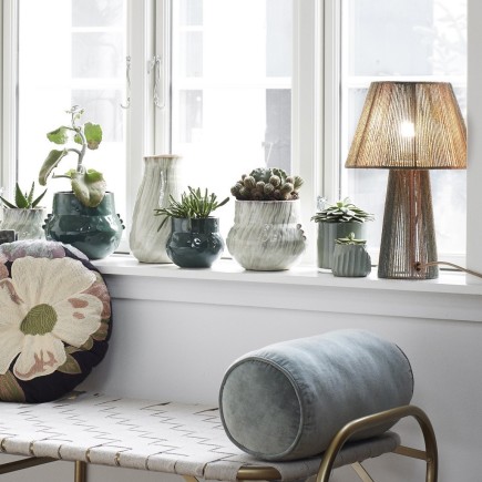 Vase gres vert jade madam stoltz