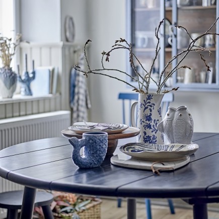 petit vase gres bleu poisson bloomingville ariella