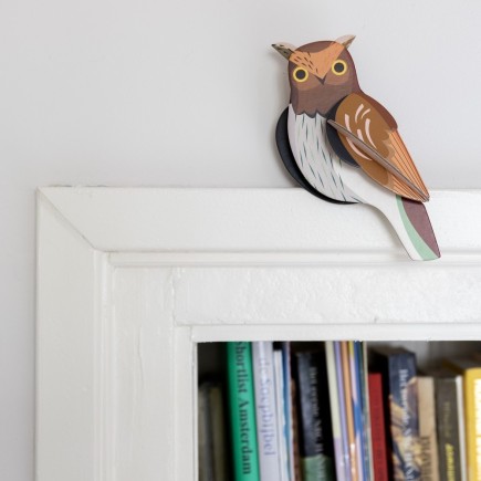 Oiseau decoratif 3d carton chouette Studio Roof Tawny Owl