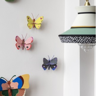 Papillon mural decoration carrton jaune Studio Roof Luzerne Butterfly