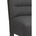 Chaise confortable design tissu gris foncé caldes