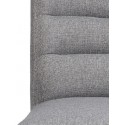 Chaise design confortable tissu gris clair caldes