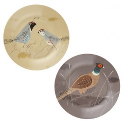 Assiette porcelaine création magpie game birdy (set 2)