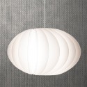 Suspension boule blanche vita disca