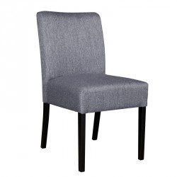 Chaise tissu gris bois noir woood wieke 