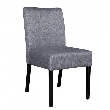 Chaise tissu gris bois noir woood wieke