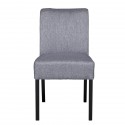 Chaise tissu gris bois noir woood wieke