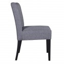 Chaise tissu gris bois noir woood wieke