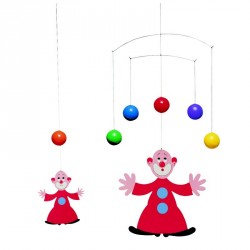 Mobile flensted clown jongleur