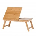 Table de lit plateau inclinable bois de bambou zeller