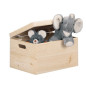Coffre de rangement en bois de pin naturel zeller 40 x 30 x 24 cm Coffre de rangement en bois de pin naturel zeller 40 x 30 x 24 cm