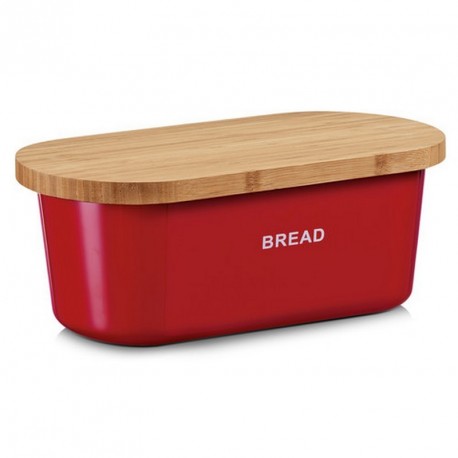 Boite à pain design rouge bread