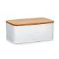 Boîte à pain design métal blanc zeller