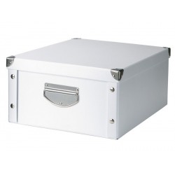 Weiße Zeller Aufbewahrungsbox aus Karton 40 x 33 x 17 cm