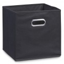 Boite de rangement en tissu noir, 28 x 28 x 28 cm Zeller