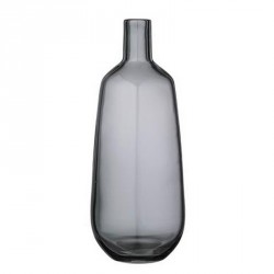 Bloomingville Flaschenvase aus grauem Glas