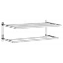 Etagere porte-serviette murale metal chrome zeller 18422