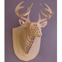 Cardboard Buck der Hirsch trophäe 3D puzzle Crembo 