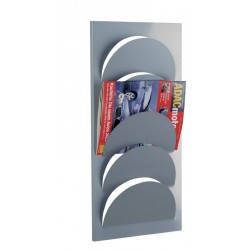Zeller 10460 Portariviste da parete in metallo, 29 x 62 cm