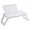 table de lit plateau inclinable en bois blanc zeller 24042