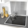 Zeller 27276 Paraschizzi per cucina 56 x 49 cm, in acciaio INOX