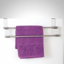 Porte-serviette pour dessus de porte acier inox zeller