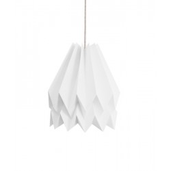 Orikomi Origami-Lampenschirm aus weißem Papier