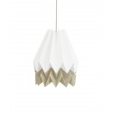 lampe papier origami blanc taupe orikomi