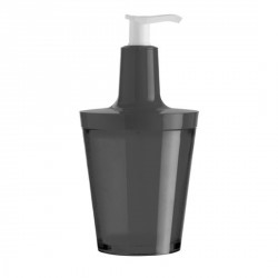 Distributeur de savon design noir translucide koziol flow