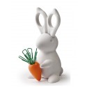 Lapin accessoire de bureau qualy bunny blanc QL10115WH