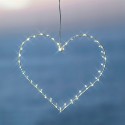 coeur lumineux led fil de fer sirius liva heart 41240
