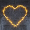 Decoration lumineuse coeur fil de fer sirius liva heart 41280