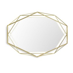 Umbra Prisma Specchio da parete ottone