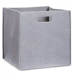 Zeller taupe Filz Würfel Aufbewahrungskorb 32 x 32 x 32 cm