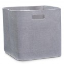 Corbeille rangement design feutre taupe zeller 32 x 32 x 32 cm