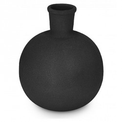 House doctor vase ball aluminium mat noir Je0162