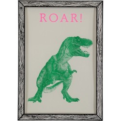 Poster incorniciato, motivo: T Rex Roar The prints by Marke Newton
