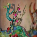 Trophée cerf fleuri original miho self-portrait