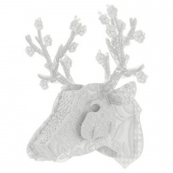 Miho Wall Decoration Deer Trophy, coconut white