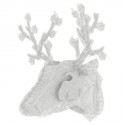 Trophee tete de cerf blanc miho coco PPCER176