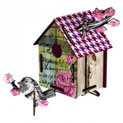 Miho Bird House Medium Romantic Resort Wall Decor