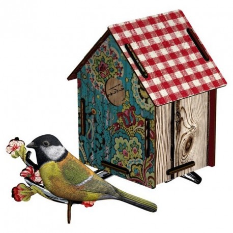 Nichoir pour oiseaux decoratif miho serenade CASAM32